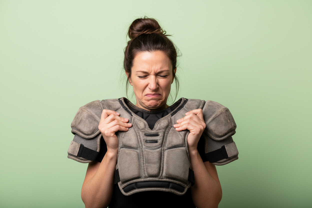 make her face wincing